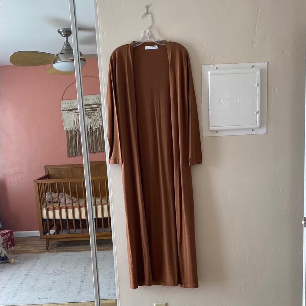 Sophie Rue Long Cardigan in Cinnamon